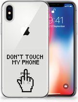 TPU Hoesje Geschikt voor iPhone 10 | Xs Finger DTMP