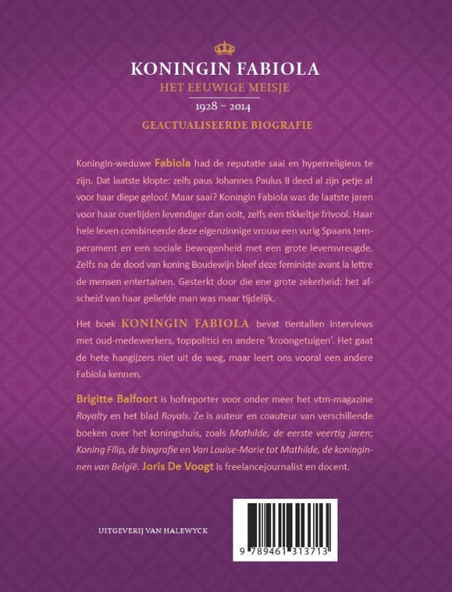 Koningin Fabiola - back cover