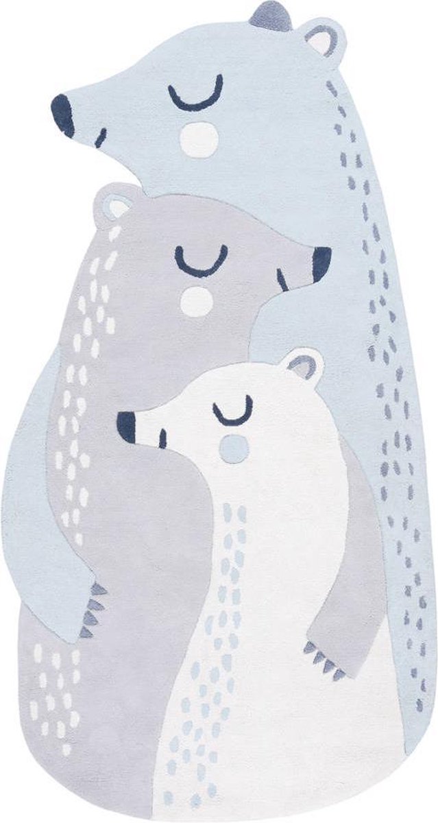 Vloerkleed 3 Beren | 170x90 cm | Kinderkamer | Babykamer | Kind