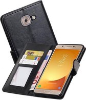 Samsung Galaxy J7 Max Portemonnee Hoesje Booktype Wallet Case Zwart