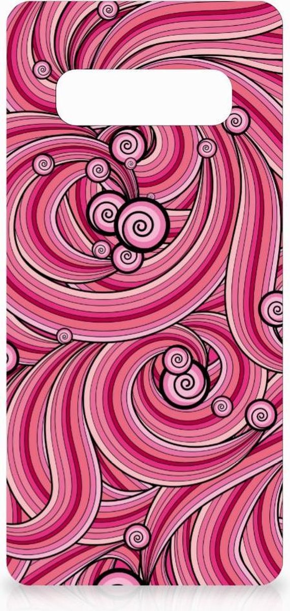 Samsung Galaxy S10 Plus Hoesje maken Swirl Pink