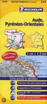 AUDE / PYRENEES - ORIENTALES 11344 CARTE ' LOCAL ' ( France ) MICHELIN KAART