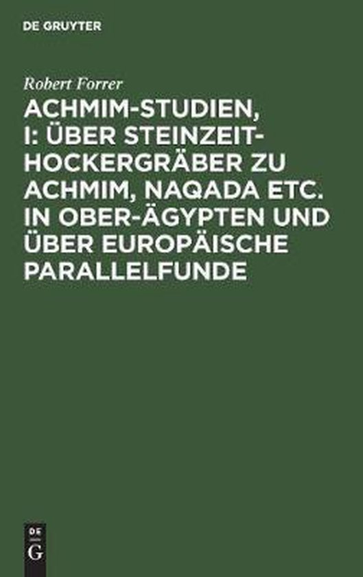 Foto: Ber steinzeit hockergr ber zu achmim naqada etc in ober gypten und ber europ ische parallelfunde