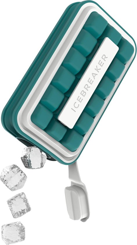 pols Oceanië klap DesignNest ICEBREAKER POP - ijsblokjes tray -ijsblokjes maker - ijsblokjes  vorm - Blauw | bol.com