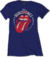 Tshirt Blauw Rolling Stones - S- 50e Anniversaire Vintage Bleu