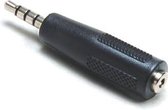 BKL Electronic 1102054 Jackplug-adapter Jackplug male 3,5 mm - Jackplug female 3,5 mm Stereo Aantal polen: 4 Inhoud: 1