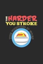 Harder stroke further: 6x9 Curling - grid - squared paper - notebook - notes