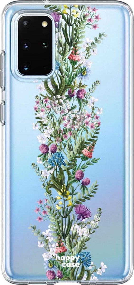 HappyCase Samsung S20 Plus Hoesje Flexibel TPU Floral Print