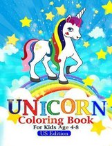 unicorn coloring book for kids ages 4-8