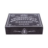 Ouija Spirit Board - Zwart Wit Juwelendoos - Sieradendoos met spiegel 25 cm