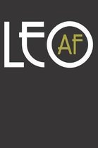 Leo Af Zodiac Horoscope Notebook Journal: Leo Af Zodiac Horoscope Notebook Journal Gift Dot Grid 6 x 9 120 Pages