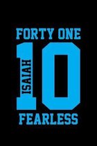 Isaiah Forty One 10 Fearless: Portable Christian Notebook: 6 x9  Composition Notebook with Christian Quote