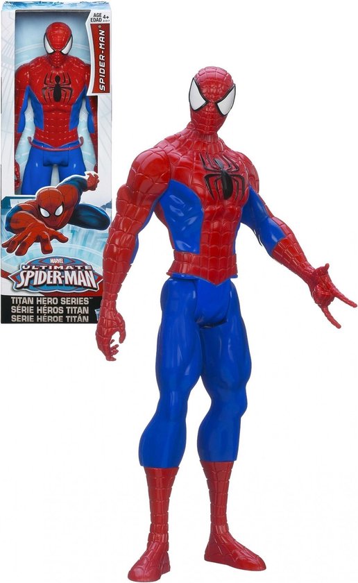 Kwestie ontwerper voordelig Marvel Avengers Titan Hero Spider-Man - Speelfiguur 30cm | bol.com