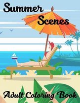 Summer Scenes Adult Coloring Book