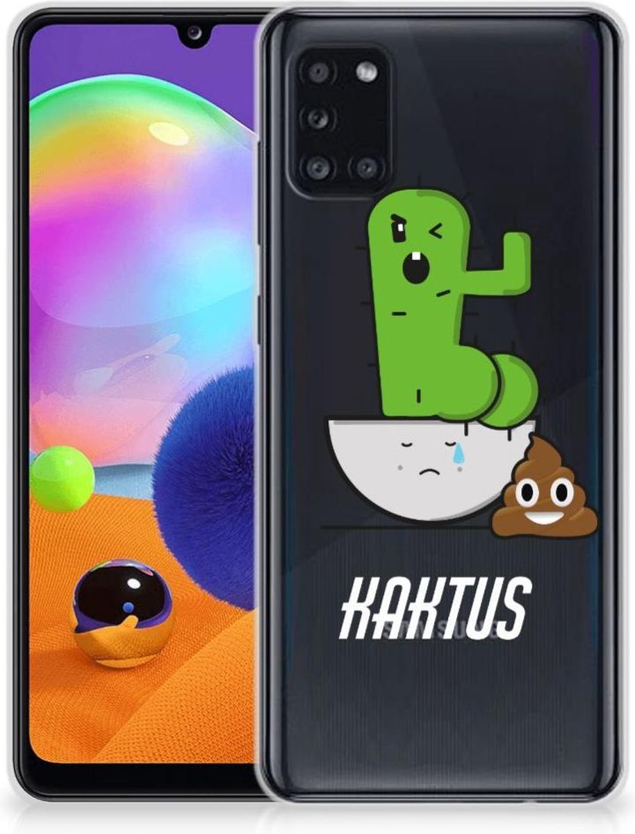 Samsung Galaxy A31 Telefoonhoesje met Naam Cactus Poo