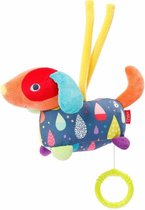 Fehn Muziekdoosje Color Friends Hond 19 Cm Pluche