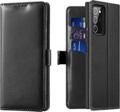 Hoesje geschikt voor Samsung Galaxy Note 20 - dux ducis kado wallet case - zwart
