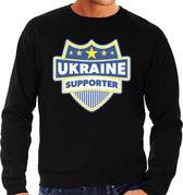 Ukraine supporter schild sweater zwart voor heren - Oekraine landen sweater / kleding - EK / WK / Olympische spelen outfit XL