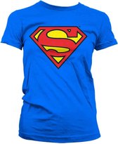 SUPERMAN - T-Shirt Shield - GIRL - Blue (S)