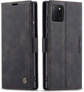 CaseMe Book Case - Geschikt voor Samsung Galaxy Note 10 Lite Hoesje - Zwart