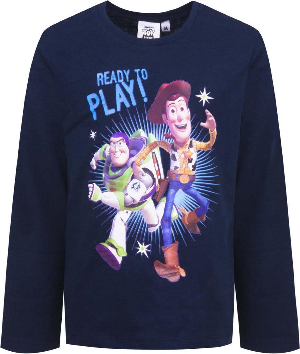 Disney Toy Story longsleeve donkerblauw maat 122/128