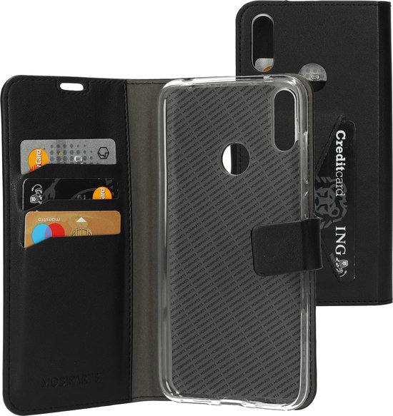 Mobiparts 93295 coque de protection pour téléphones portables 15,9 cm (6.26") Étui avec portefeuille Noir