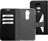 Mobiparts hoesje geschikt voor Nokia 8.1 - Wallet/Boekhoesje - Eco Leer - Magneet Sluiting - Opberg vakken - Zwart