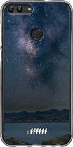 Huawei P Smart (2018) Hoesje Transparant TPU Case - Landscape Milky Way #ffffff