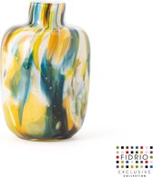 Design vaas Toronto - Fidrio COLORI - glas, mondgeblazen bloemenvaas - hoogte 15 cm