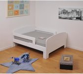 TOBY Kinderbed + wit eigentijds matras - l 90 x B 140-200 cm