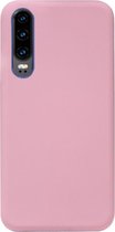 ADEL Siliconen Back Cover Softcase Hoesje Geschikt voor Huawei P30 - Roze