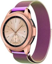 Samsung Galaxy Watch Milanese band 41mm / 42mm - regeboog + glazen screen protector