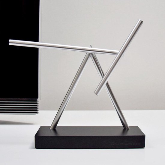 The Swinging Sticks Decoratief Beeld - aluminium - zwart statief