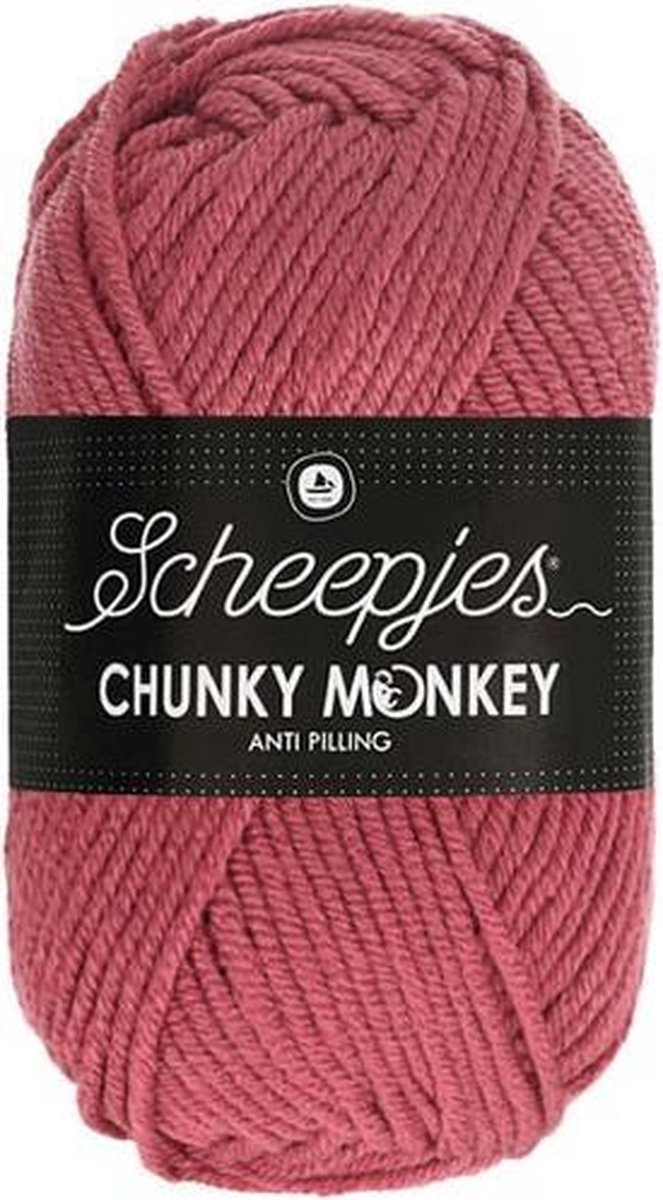 Afbeelding van product Scheepjes Chunky Monkey 100g - 1023 Salmon - Roze/Rood