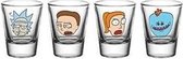 Rick and Morty Shot Glasses (4)