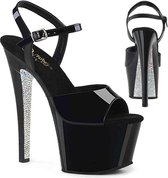 Pleaser Sandaal met enkelband, Paaldans schoenen -45 Shoes- SKY-308N Paaldans schoenen Roze