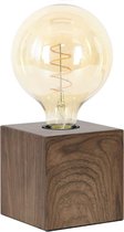 Light & Living Vidar Tafellamp - Bruin - 10x10 cm + Lichtbron