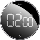 Let op type!! Baseus ACDJS-01 Black Yao spin countdown timer LCD-scherm (zwart)