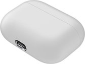 Let op type!! Voor Apple AirPods Pro twee-kleuren draadloze oortelefoon beschermhoes (wit)
