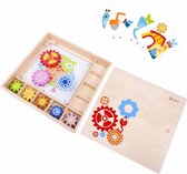 Classic World Houten Tandwielen Box, 17dlg. Afmeting verpakking: 30 x 30 x 4,5 cm