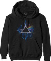 Pink Floyd Hoodie/trui -XL- Dark Side Of The Moon Blue Splatter Zwart