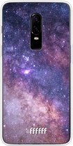 OnePlus 6 Hoesje Transparant TPU Case - Galaxy Stars #ffffff