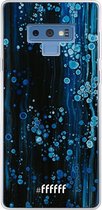 Samsung Galaxy Note 9 Hoesje Transparant TPU Case - Bubbling Blues #ffffff