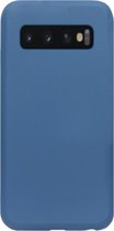 ADEL Premium Siliconen Back Cover Softcase Hoesje Geschikt voor Samsung Galaxy S10 - Blauw