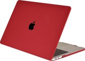 Lunso Geschikt voor MacBook Air 13 inch M1 (2020) cover hoes - case - Mat Bordeaux Rood