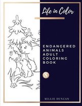 ENDANGERED ANIMALS ADULT COLORING BOOK (Book 8)
