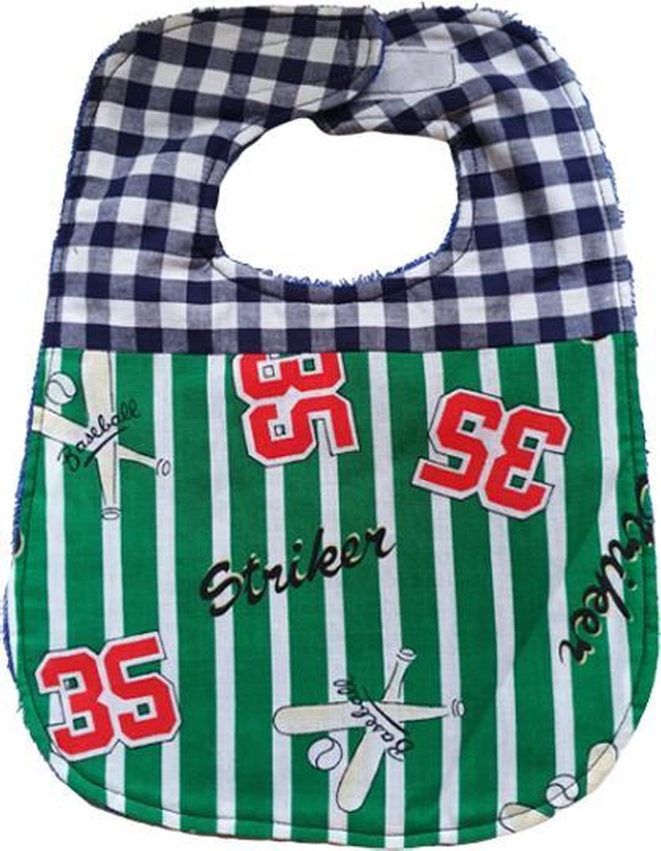 Goedkoopste Toetie & Zo Handgemaakte Slabber 35 - Groen - Slabbetje - Slab - Spuugdoek - Baby - Kraamkado