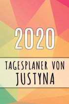 2020 Tagesplaner von Justyna: Personalisierter Kalender für 2020 mit deinem Vornamen