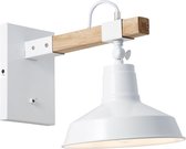 BRILLIANT lamp Hank wandlamp hangend wit hoogglans | 1x A60, E27, 40W, geschikt voor normale lampen (niet inbegrepen) | Schaal A ++ tot E | Met tuimelschakelaar