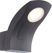 AEG lamp Brynna LED buitenwandlamp antraciet | 1x 6W LED geïntegreerd, (635lm, 3000K) | Schaal A ++ tot E | IP-beschermingsklasse: 54 - spatwaterdicht